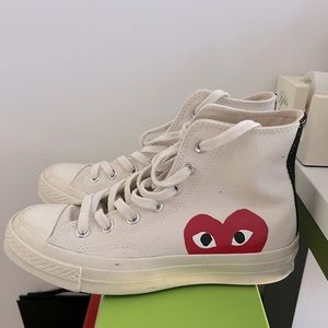 Comme Des Garcon Converse High Top Sneakers